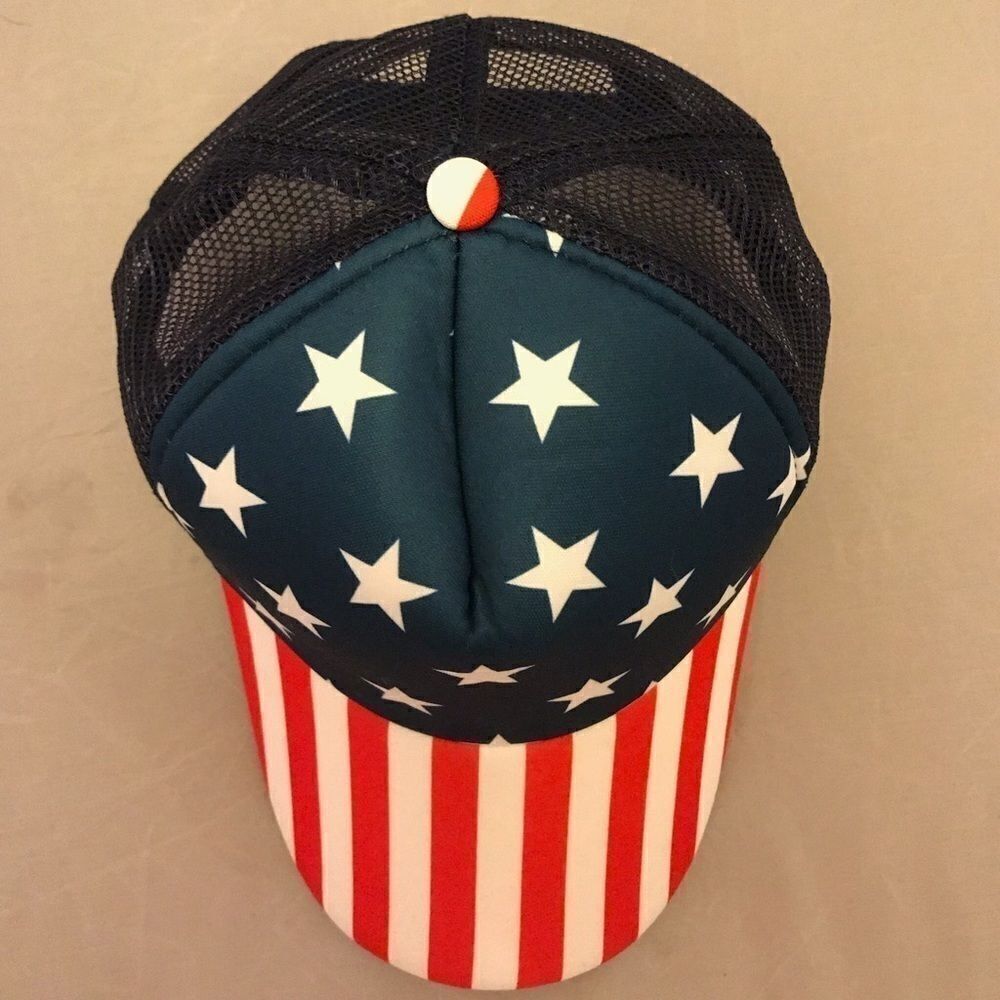 USA Stars & Stripes Trucker Hat - Picture 7 of 12